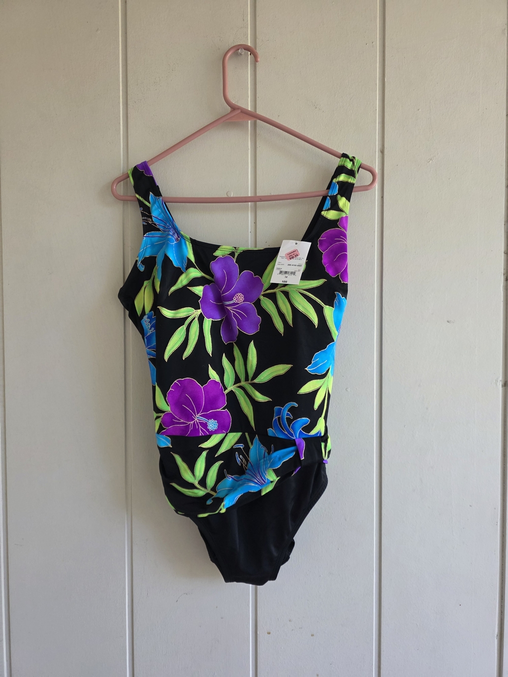 La Cove Floral One Piece Swimsuit Sz 14 New With Tags